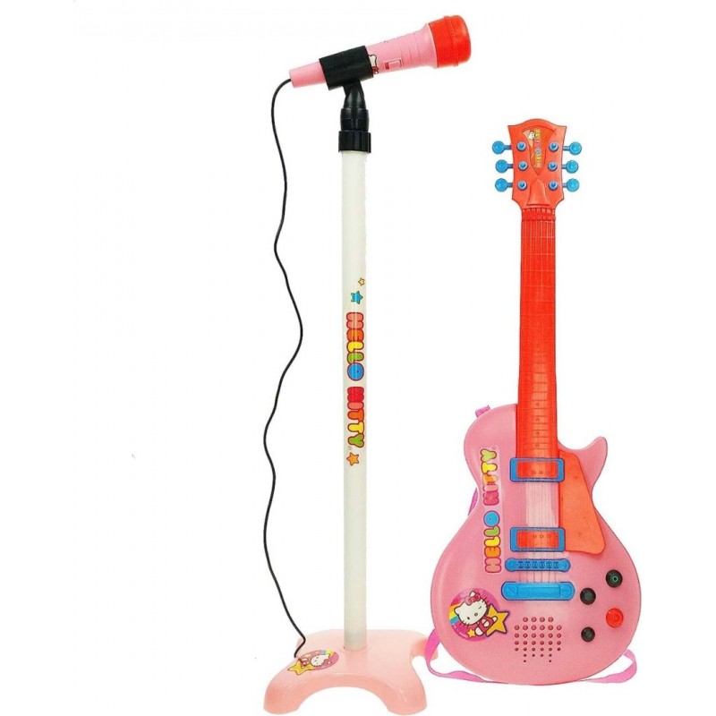 Set chitara si microfon roz Hello Kitty Reig Musicales