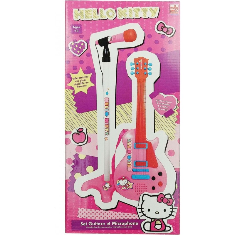 Set chitara si microfon roz Hello Kitty Reig Musicales