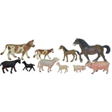 Animale domestice cu puii set de 10 figurine Miniland Animale domestice cu puii set de 10 figurine Miniland