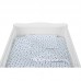 Babyneeds Lenjerie patut 3 piese 140x70 cm Alb cu stelute albastre Babyneeds Lenjerie patut 3 piese 140x70 cm Alb cu stelute albastre