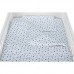 Babyneeds Lenjerie patut 3 piese 140x70 cm Alb cu stelute albastre Babyneeds Lenjerie patut 3 piese 140x70 cm Alb cu stelute albastre