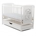 BabyNeeds Patut din lemn Timmi 120x60 cm cu sertar Alb Saltea 12 cm