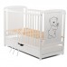 BabyNeeds Patut din lemn Timmi 120x60 cm cu sertar Alb Saltea 12 cm