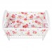 BabyNeeds Lenjerie patut 5 piese 120x60 cm Bufnite Rosu BabyNeeds Lenjerie patut 5 piese 120x60 cm Bufnite Rosu