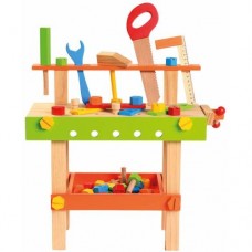 Banc de Lucru din Lemn cu 42 de Piese Bino Banc de Lucru din Lemn cu 42 de Piese Bino