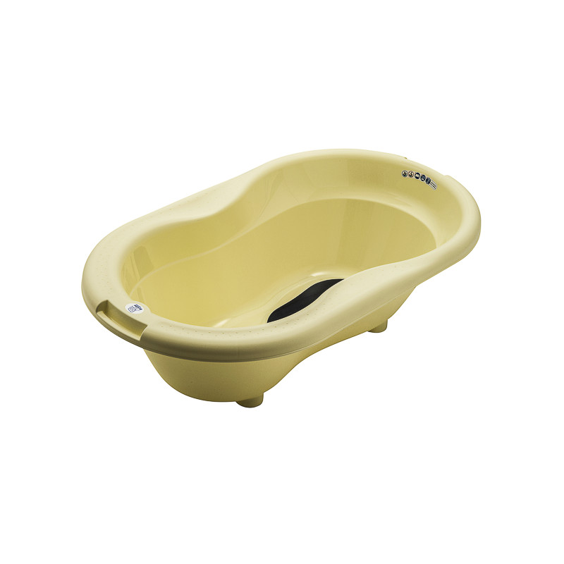 Cadita cu covoras antiderapant TOP Yellow delight Rotho babydesign