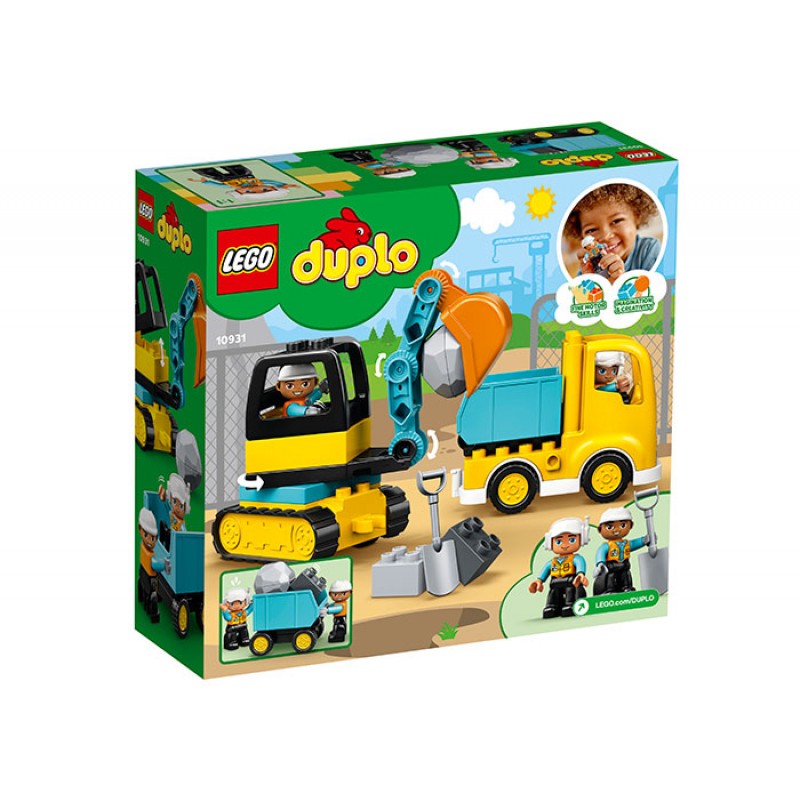 Camion si excavator pe senile LEGO Duplo