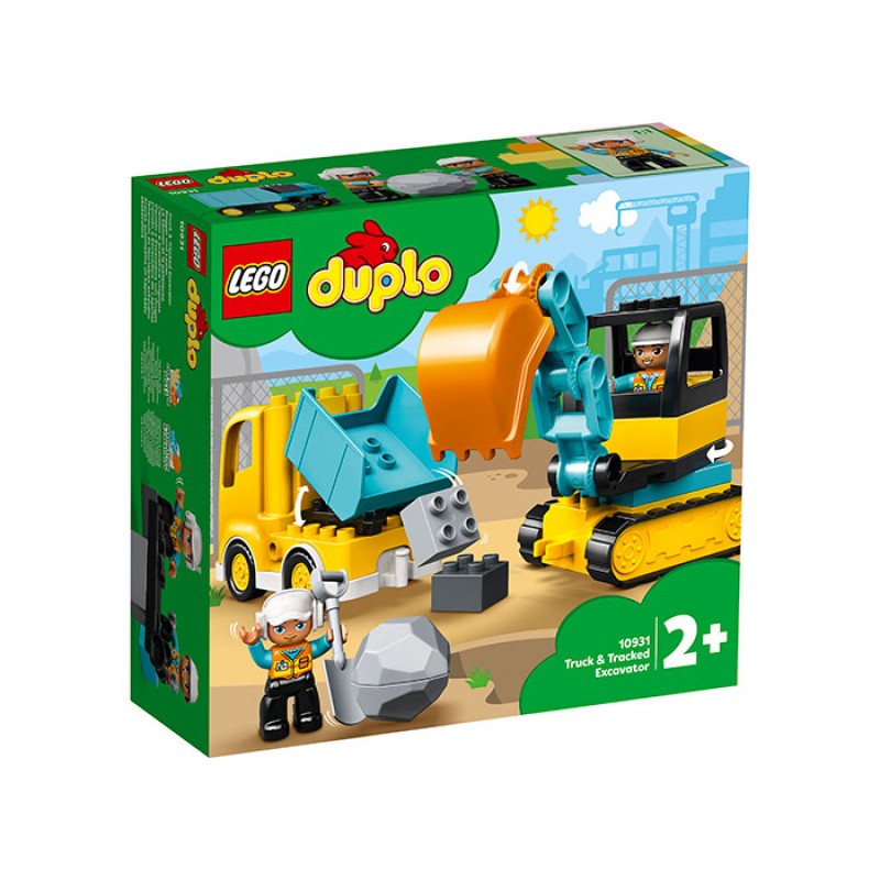 Camion si excavator pe senile LEGO Duplo