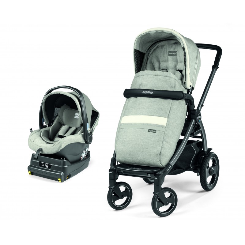 Carucior 2 in 1 Peg Perego Book 51 S Titania i Size baza i size inclusa Luxe Pure sasiu hamac scaun auto 0 22 kg