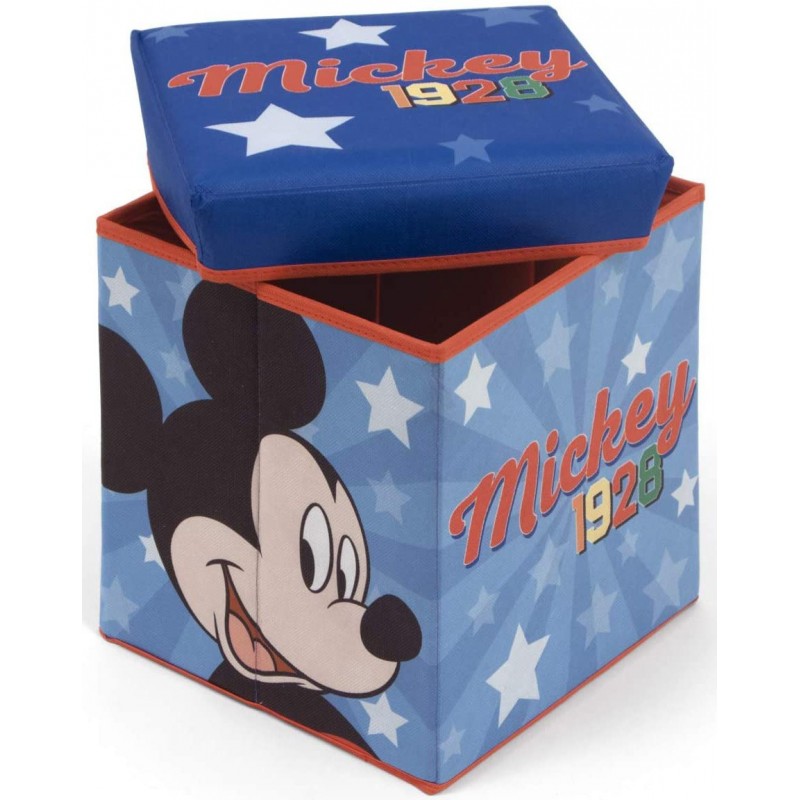 Taburet pentru depozitare jucarii Mickey Mouse Arditex