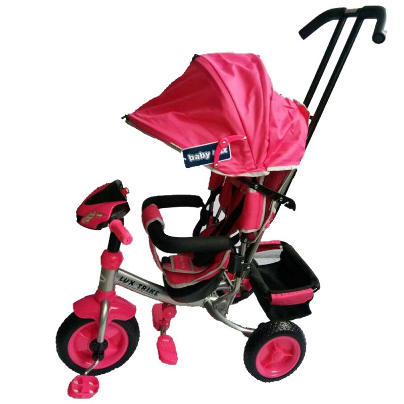 Tricicleta multifunctionala cu sunete si lumini Lux Trike Pink Baby Mix