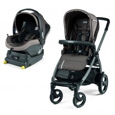 Carucior 2 in 1 Peg Perego Book 51 S Titania i Size baza i size inclusa Class Grey sasiu hamac scaun auto 0 22 kg