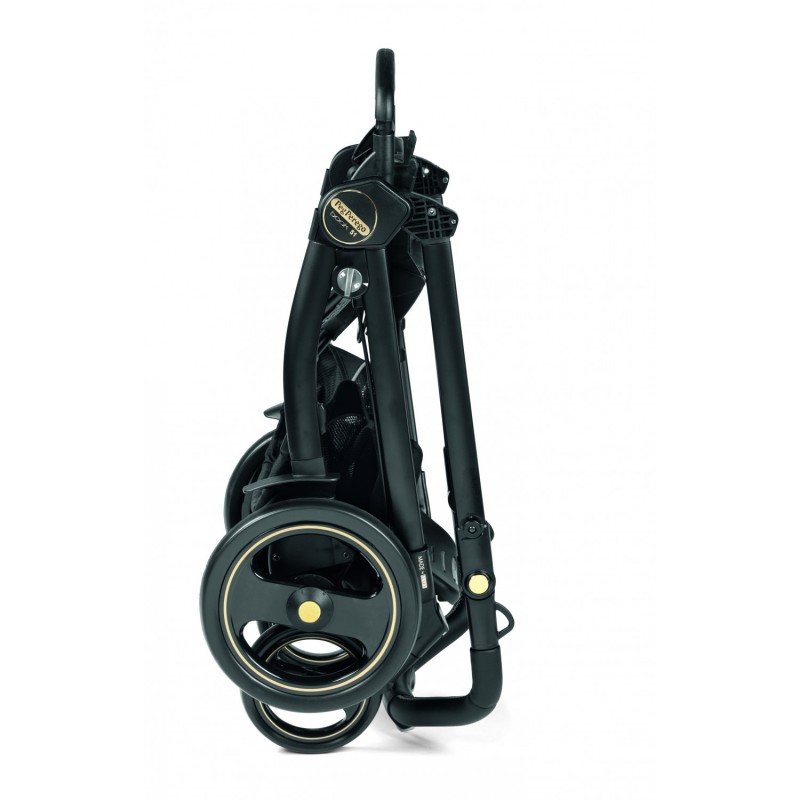 Carucior 3 In 1 Peg Perego Book 51 Black and Gold Rock Navy