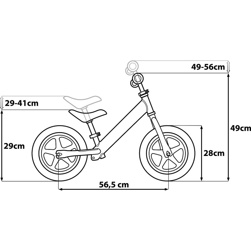 Bicicleta fara pedale 12 Star Wars Stormtrooper Seven