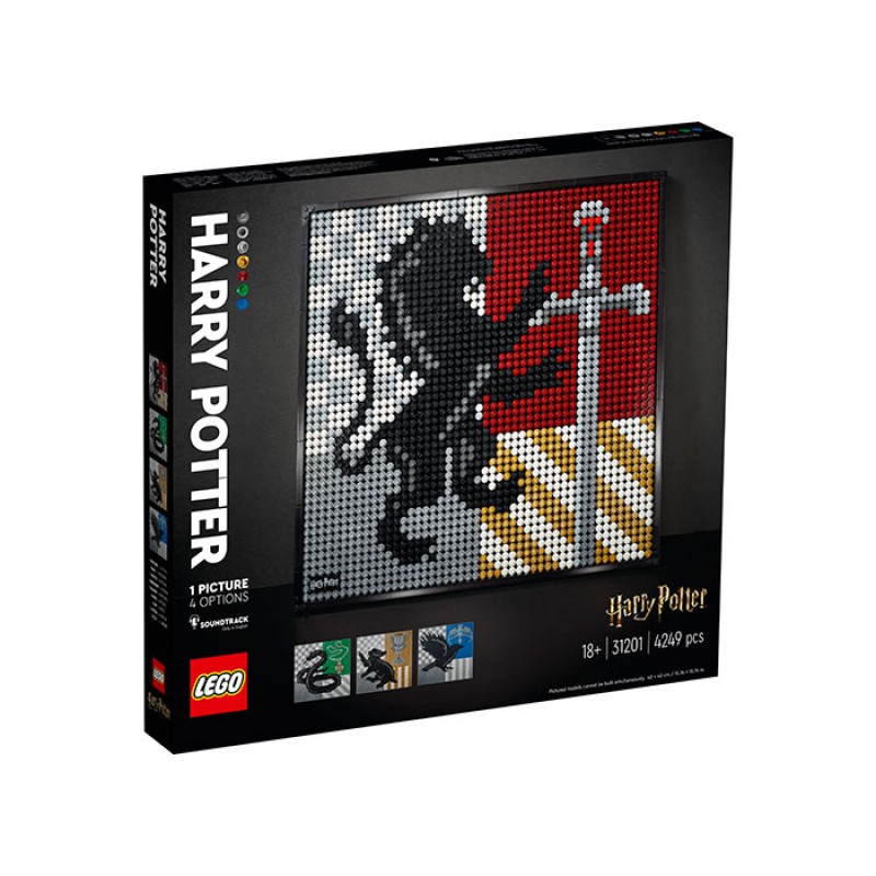 Stemele Caselor de la Hogwarts LEGO Art