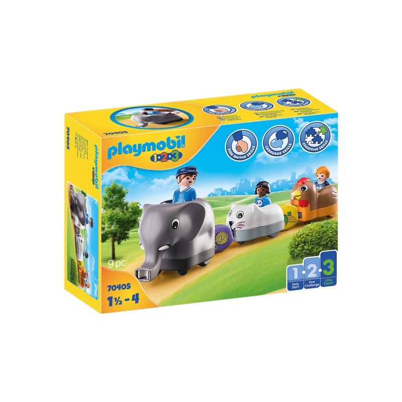 1 2 3 Tren cu animalute Playmobil