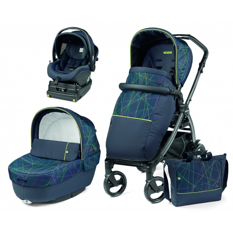 Carucior 3 in 1 Book Plus Modular baza i Size inclusa New Life Peg Perego