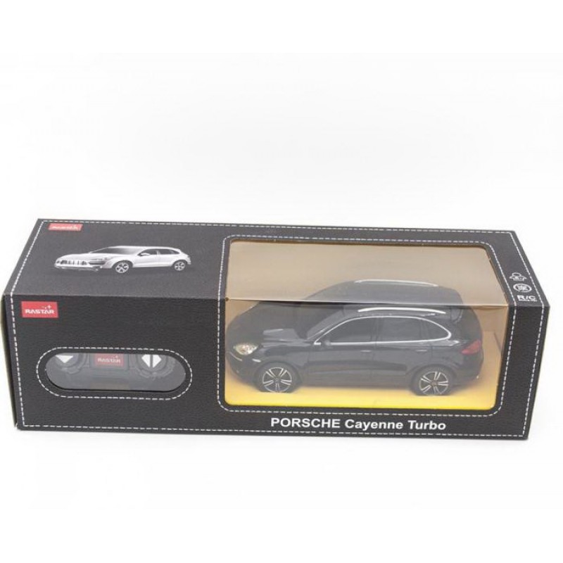 Masina cu telecomanda Porsche Cayenne Turbo Negru cu scara 1 la 24 Rastar