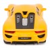 Masina cu telecomanda Porsche 918 Spyder Galben cu scara 1 la 24 Rastar
