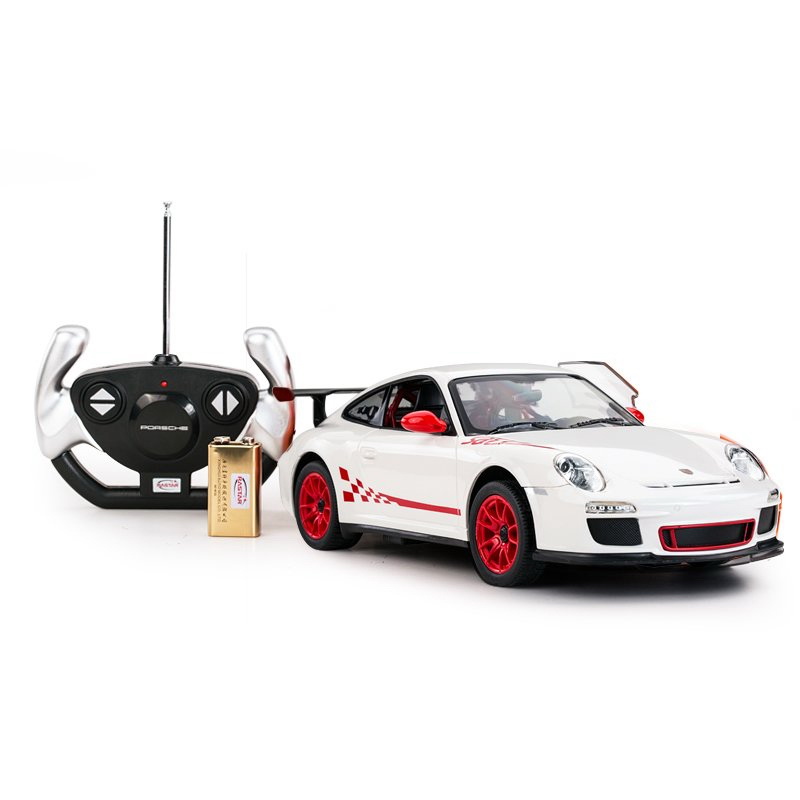 Masina cu telecomanda Porsche GT3 Alb cu scara 1 la 14 Rastar