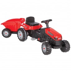 Tractor cu pedale si remorca Pilsan Active with Trailer 07 316 red