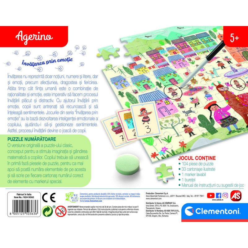 AGERINO PUZZLE NUMARATOARE Clementoni