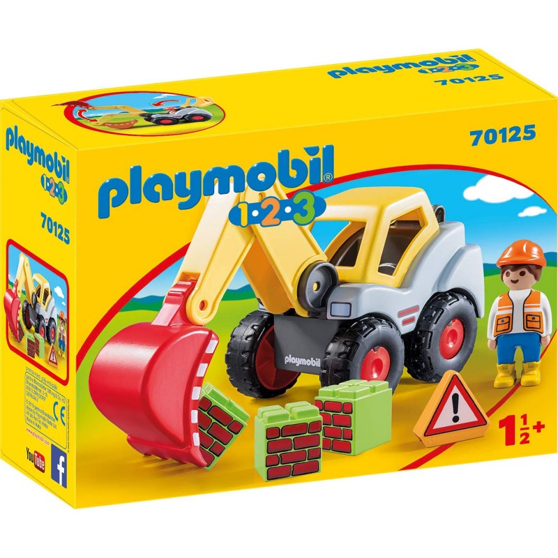 1 2 3 EXCAVATOR CU BRAT MOBIL Playmobil