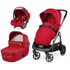 Carucior 3 in 1 Peg Perego Veloce Lounge  0 22 kg Red Shine Rosu