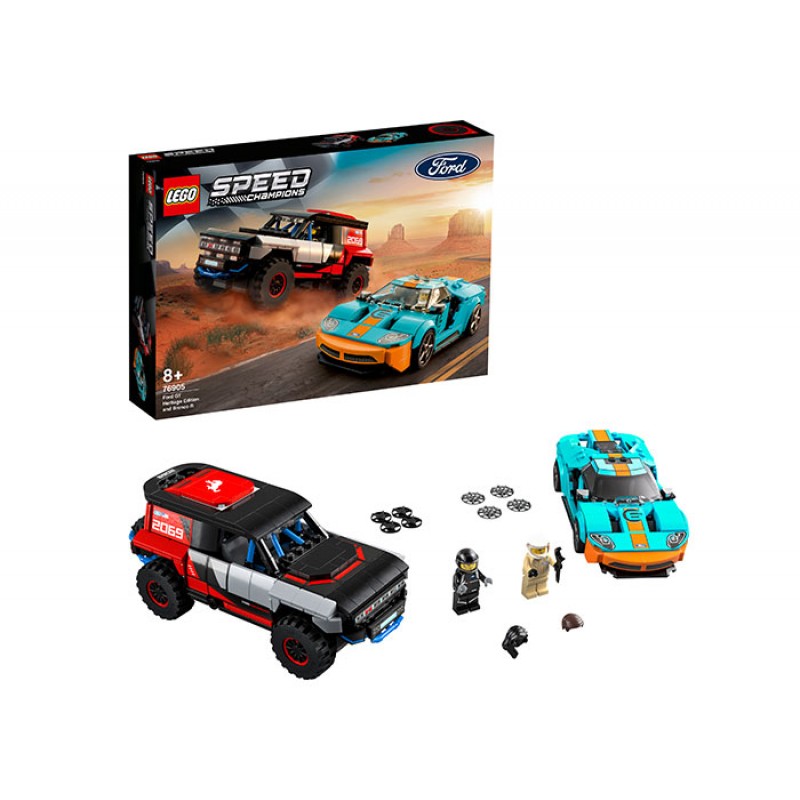 Ford GT Heritage Edition si Bronco R LEGO Speed Champions