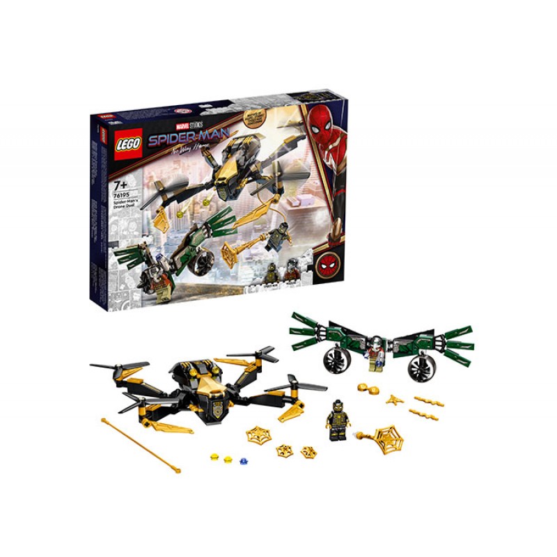 Spider Man Duelul cu Drone LEGO 76195