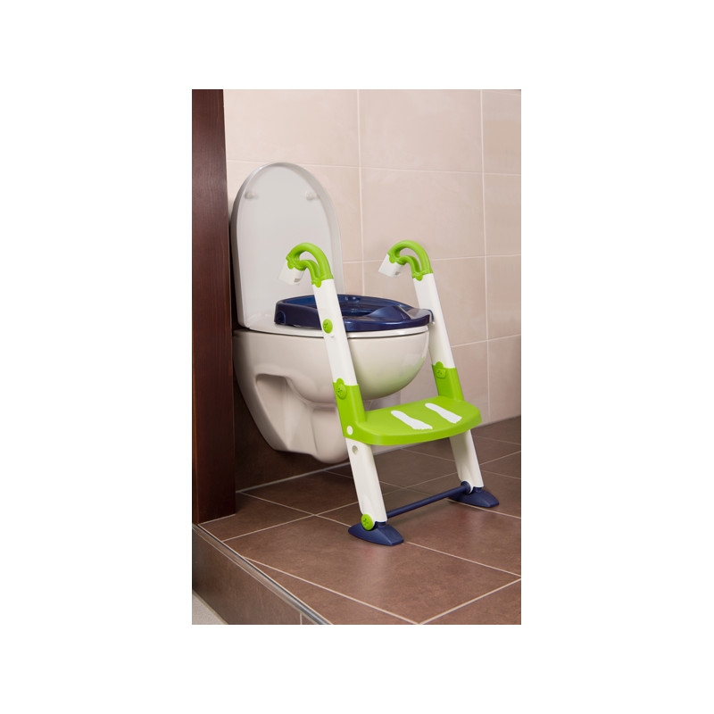 Scara cu reductor WC si olita White Perl blue Kidskit Rotho babydesign