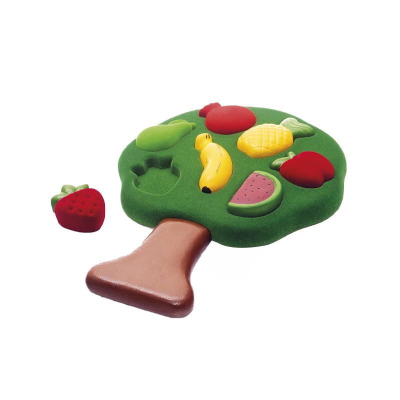 Jucarie sortator forme 3D din cauciuc natural Fructele Rubbabu