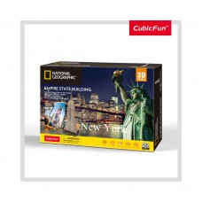 PUZZLE 3D BROSURA EMPIRE STATE BUILDING 66 PIESE CubicFun PUZZLE 3D BROSURA EMPIRE STATE BUILDING 66 PIESE CubicFun