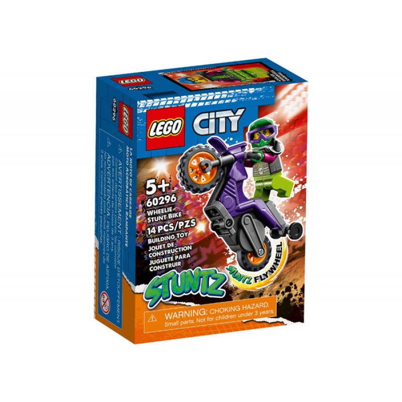 Motocicleta de cascadorii Wheelie 60296 LEGO City