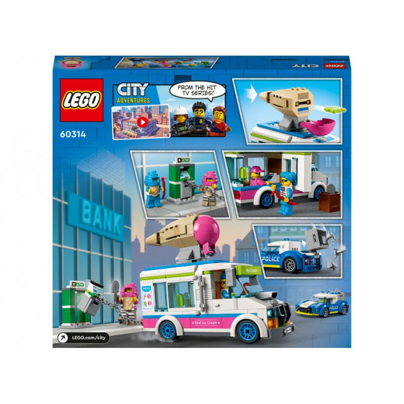 Urmarirea masinii de inghetata 60314 LEGO City
