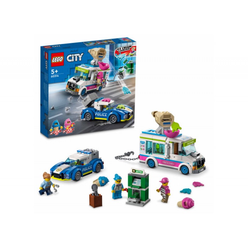 Urmarirea masinii de inghetata 60314 LEGO City
