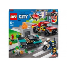 Salvarea de incendiu si urmarirea politiei 60319 LEGO City Salvarea de incendiu si urmarirea politiei 60319 LEGO City