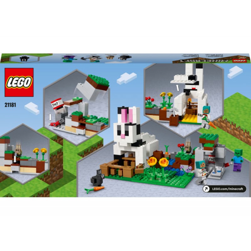 Ferma cu iepuri 21181 LEGO Minecraft