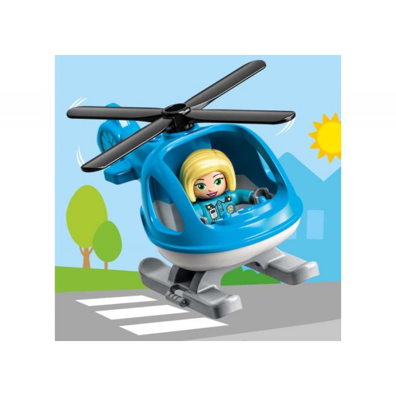 Sectie de politie si elicopter LEGO DUPLO