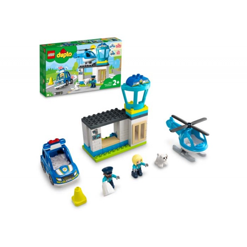 Sectie de politie si elicopter LEGO DUPLO