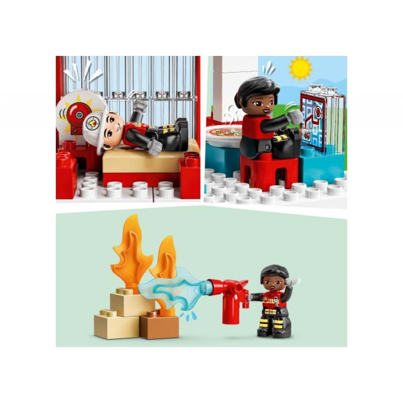 Statie de Pompieri si elicopter LEGO DUPLO