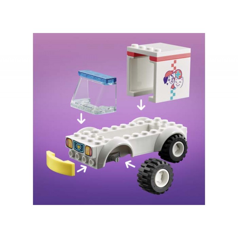 Ambulanta de Animale LEGO Friends