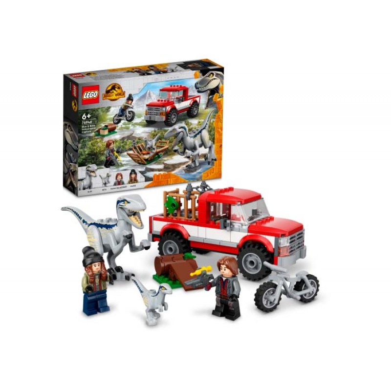 Capturarea Velociraptorilor Blue si Beta LEGO Jurassic World