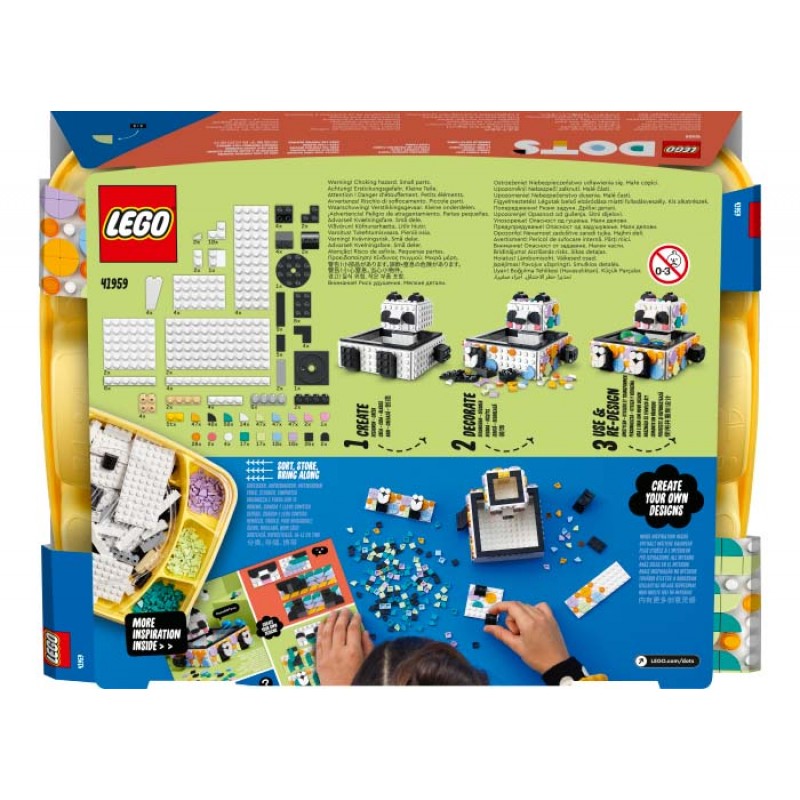 Tavita cu urs panda LEGO DOTS 41959