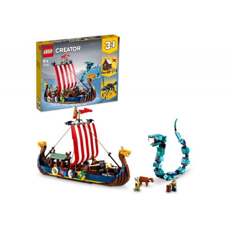 Corabia Vikingilor si Sarpele Midgard ului LEGO Creator 31132