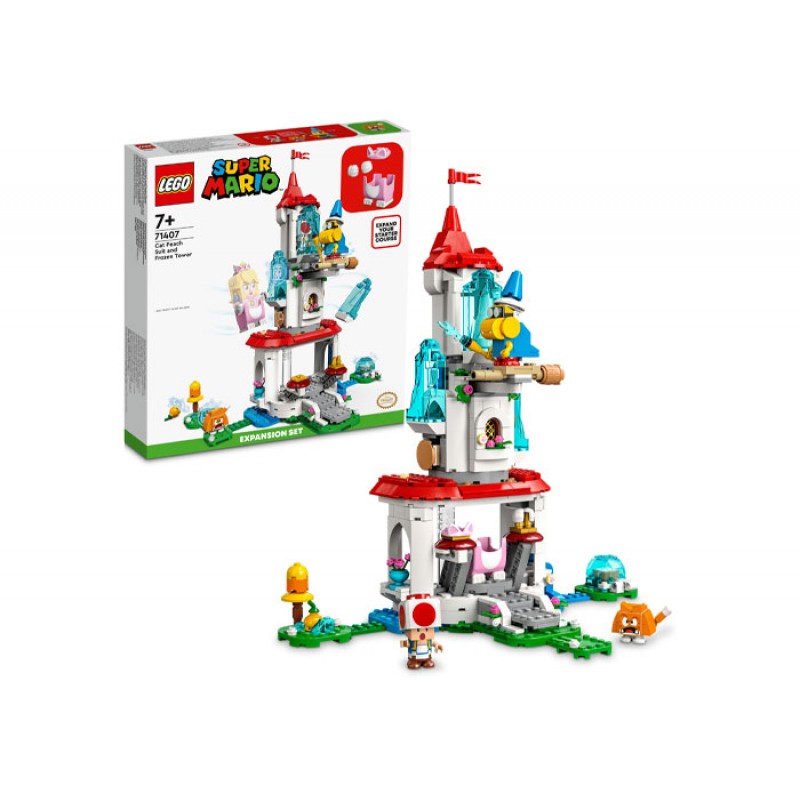 Set de extindere Turnul inghetat si costum de pisica Peach LEGO Super Mario 71407