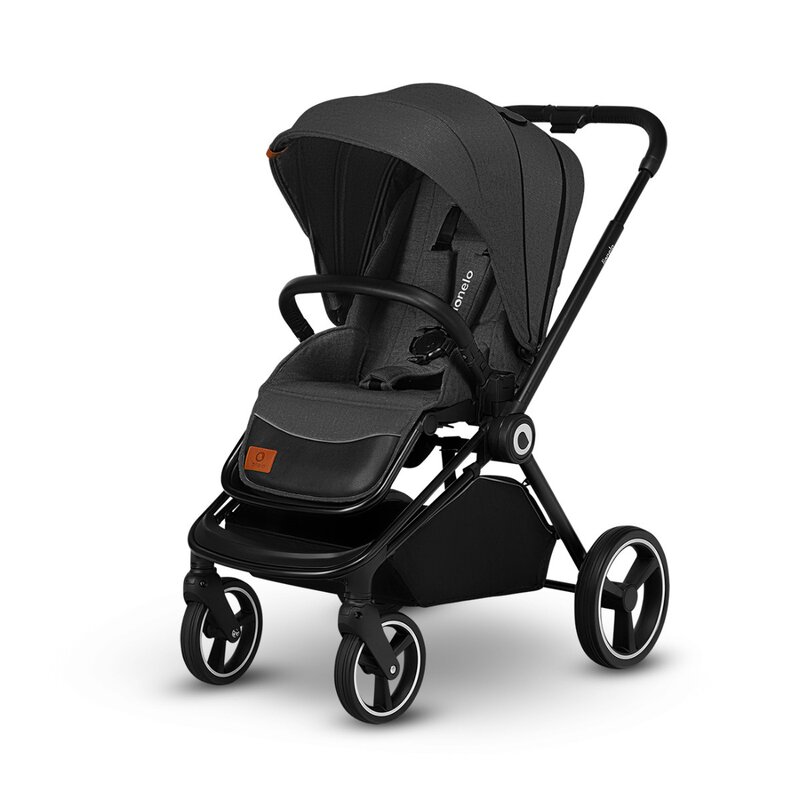 Carucior compact Mika 2 in 1 Gri Inchis Lionelo