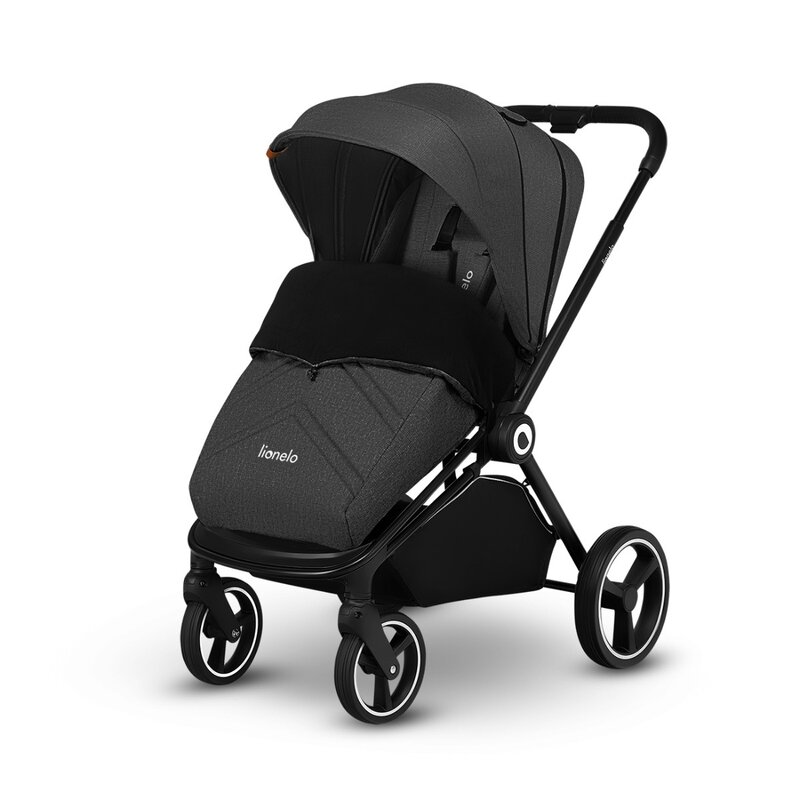 Carucior compact Mika 2 in 1 Gri Inchis Lionelo