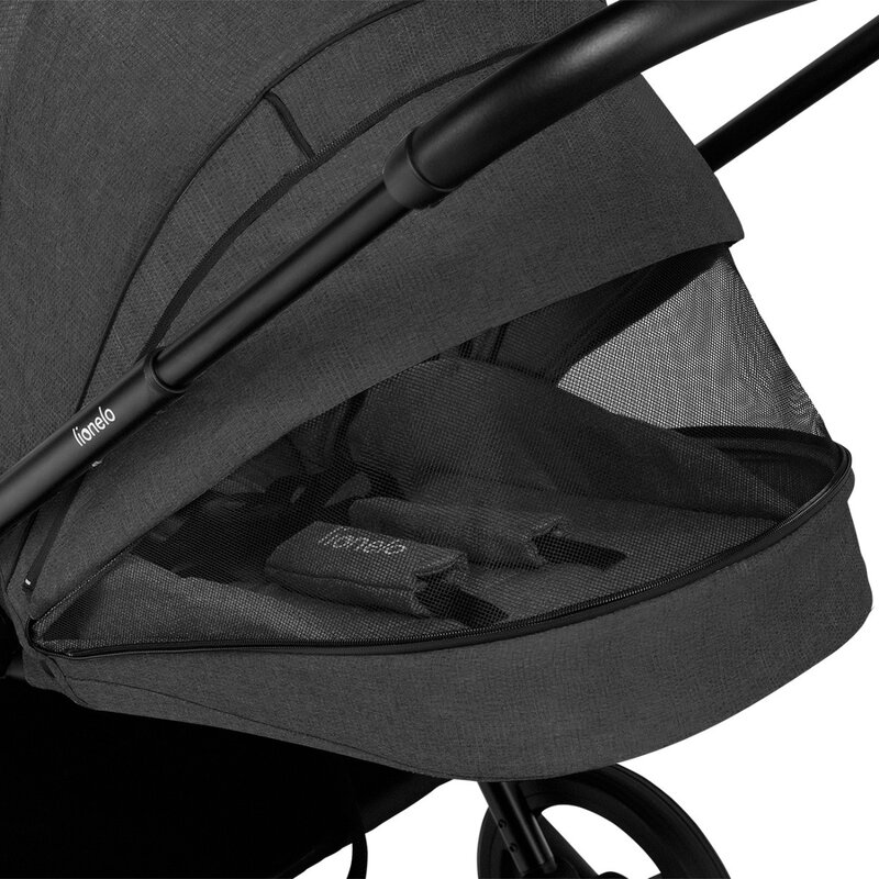 Carucior compact Mika 2 in 1 Gri Inchis Lionelo