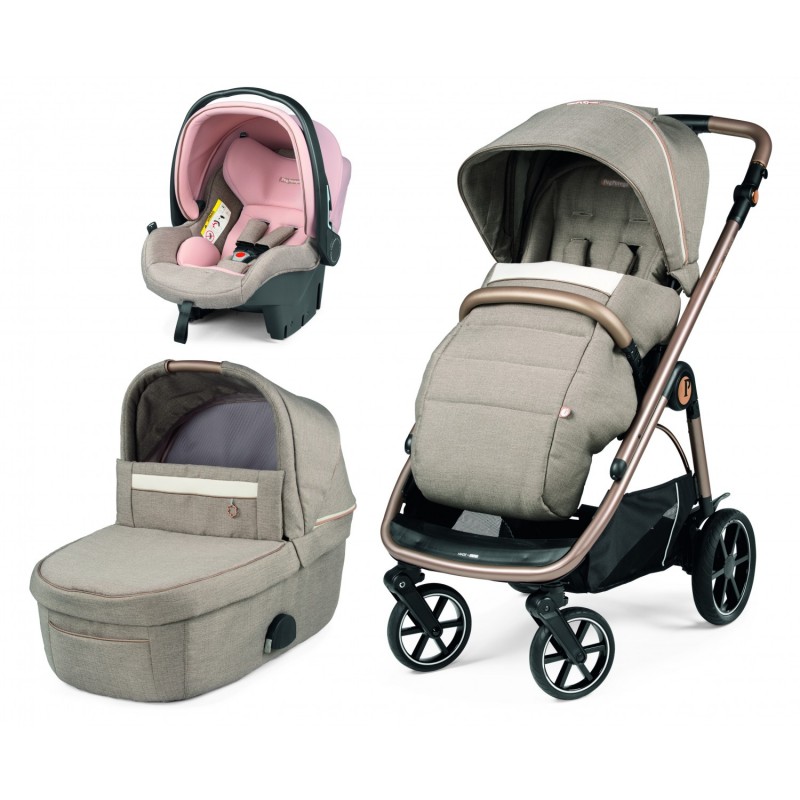 Carucior 3 in 1 Peg Perego Veloce Primoviaggio SL  0 22 kg Mon Amour Bej Roz